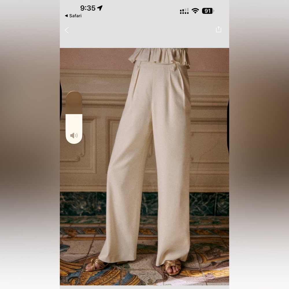 Sezane Loulou Trousers - NWOT  US4 FR 36 EDITION Collection